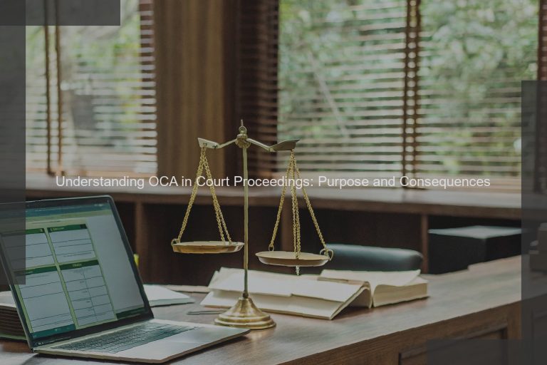 Understanding OCA in Court Proceedings: Purpose and Consequences